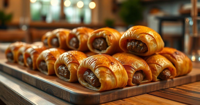 Receita perfeita de enroladinho de salsicha assado para festas