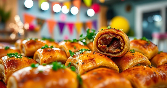 Receitas Irresistíveis de Enroladinho de Salsicha para Festa de Aniversário